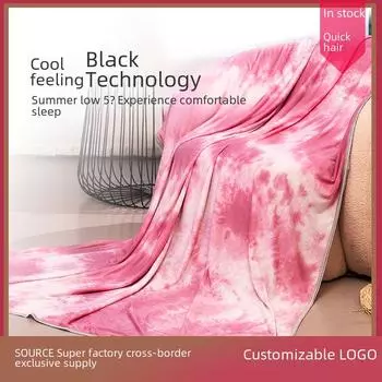 Охлаждающее одеяло с принтом «Tie-Dyed» для лета 150x200 cm