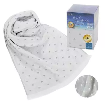 Охлаждающее полотенце, стиль палантина, большое, 34 x 160 см, защита от солнца, серое, летнее, с УФ-излучением, предотвращение теплового удара, прохладное, сделано в Японии, Senshu JGLife