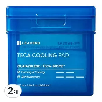 Охлаждающие успокаивающие подушечки Leaders 130 мл, 80 шт., 2 шт.