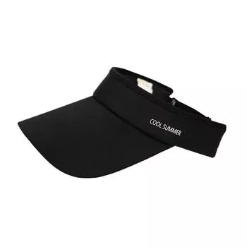 Охлаждающий эластичный козырек Ice Silk с длинными полями Пустой цилиндр Летняя УФ-защита Мужские солнцезащитные шляпы Велоспорт Бег Спорт Гольф Кепка с козырьком чёрный