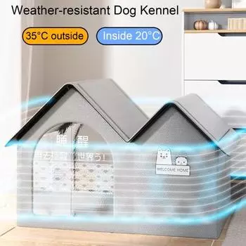 Охлаждающий домик для домашних животных, домик для кондиционирования воздуха для кошек, складной домик для собак, ледяной домик для домашних животных, летняя охлаждающая конура для собак с 10 пакетами льда B