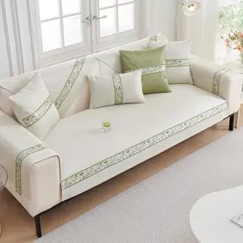 Охлаждающий коврик для диванной подушки кремового цвета для лета, летний коврик, нескользящая кожаная подушка с ощущением холода 70*70cm