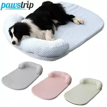 Охлаждающий коврик для кровати для собак, съемный спальный коврик для домашних животных для маленьких и средних собак, дышащий охлаждающий коврик из ледяного шелка, аксессуары для собак 45*30cm синий