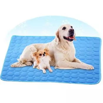 Охлаждающий коврик для собак Ice Silk Cool Pet Pad для жаркой летней погоды. Охлаждающий коврик для домашних животных, идеально подходящий для дома и