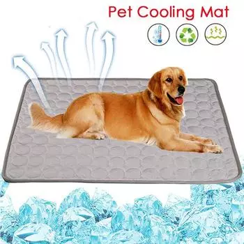 Охлаждающий коврик для собак, летние охлаждающие коврики для собак, охлаждающие подушечки для кошек, дышащее одеяло, моющийся диван, охлаждающая кровать для домашних животных. XS синий