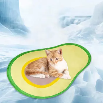 Охлаждающий коврик для собак, одеяло для кошек, спальный коврик, водонепроницаемый коврик для кровати земляничный