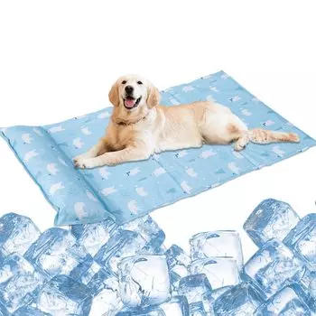 Охлаждающий коврик Vamcheer с охлаждающим гелем для кошек, охлаждающий подбородок для домашних животных, охлаждающий коврик для сна, охлаждающий тепловой удар и жара, универсальный медведь