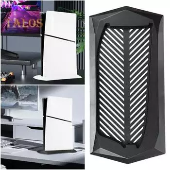 Охлаждающий кронштейн игровой консоли, прочная несущая полая конструкция, рассеивающая тепло подставка для игровой консоли PS5 Slim чёрный