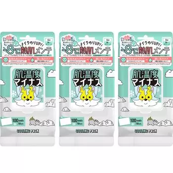 Охлаждающий квадратный пакет Icy Zap, 3 шт. (3 куска) синий