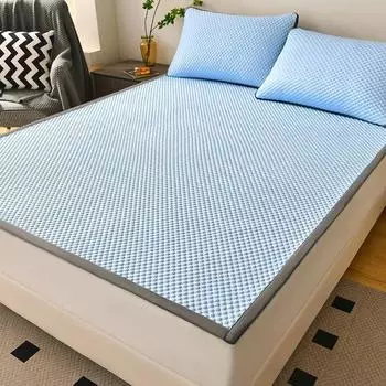 Охлаждающий матрас. Гладкое одеяло с кондиционером. Легкая подушка. Ощущение прохлады. Благоприятное для кожи дышащее волокно. 90x200cm 1pc