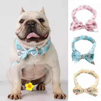 Охлаждающий нагрудник с рисунком из мультфильма для домашних животных, дышащий ледяной шарф для собак, охлаждающий ледяной шарф для домашних животных, летний M розовый