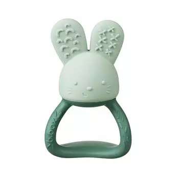 Охлаждающий отвердитель зубов кролика, удобный для захвата, силиконовый верхний слой, можно мыть в посудомоечной машине, бутылка Sage b.box [Оригинальный продукт b.box] [Ручка для питья]