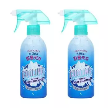 Охлаждающий шампунь для ног On the Body Cotton Foot Wash Your Feet, 1 упаковка, 2 упаковки, 385 мл