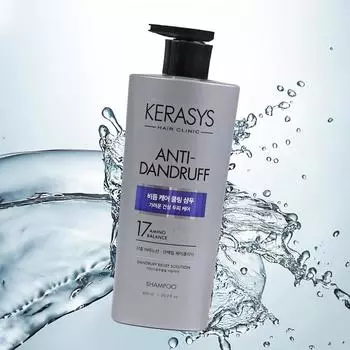 Охлаждающий шампунь против перхоти Kerasys Hair Clinic Dandruff Care Scalp, 600 мл, 1 шт.