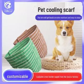 Охлаждающий шарф для питомца - дышащий летний ледяной треугольник для собак