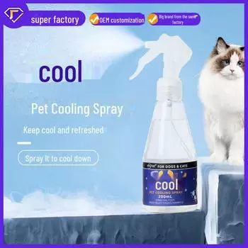 Охлаждающий спрей для домашних животных Mint Refresh — безалкогольное летнее облегчение green tea flavor зелёный