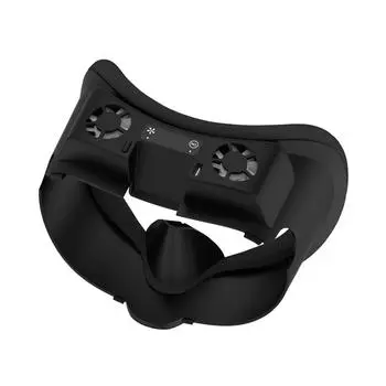 Охлаждающий вентилятор для лицевой панели Meta Quest 3, охлаждающая маска RGB, охлаждающая маска для лица, расширяющая сменную лицевую панель для Meta Quest 3, аксессуары 17.5*11.4*11cm чёрный