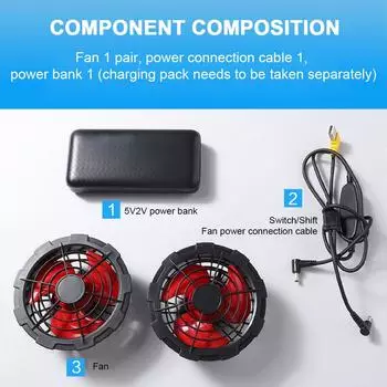 Охлаждающий жилет, жилет с вентилятором, термостойкая рабочая одежда без рукавов, 3-х скоростной носимый охлаждающий жилет с вентилятором для летнего кемпинга, рыбалки M белый
