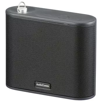 OHM Electric AudioComm Беспроводной Компактный Динамик Беспроводной Динамик Bluetooth Смартфон Входящий Звонок Телеработа Черный ASP-W200N 03-2300