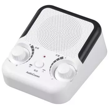 Ohm Electric AudioComm Ear Speaker для телевизора, проводной 5-метровый шнур, удобный динамик, работающий от батареек, слушайте звук телевизора рядом с пожилыми людьми, слуховой аппарат, динамик для телевизора, питание от сети переменного тока