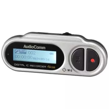 Ohm Electric AudioComm Mini IC диктофон 4 ГБ OHM ICR-U114N 09-3012