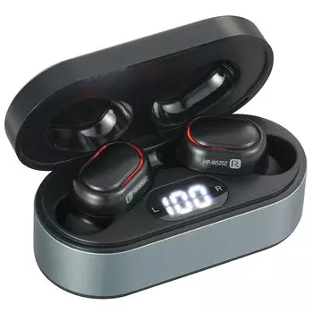 Ohm Electric AudioComm полностью беспроводные наушники с дисплеем уровня заряда батареи черного цвета HP-W520Z 03-0764 OHM