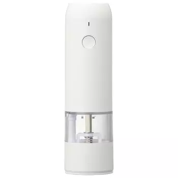Ohm Electric Electric Mill Salt Mill Pepper Mill Salt Pepper Stylish USB Rechargeable Electric Spice Grinder White OHM COK-PSM003-W 08-1499