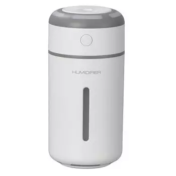 Ohm Electric Humidifier Mini Tabletop USB Powered USB Tabletop Humidifier White with LED Light OHM KIS-UK230C-W 08-1424