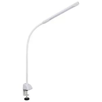 Ohm Electric LED Clamp Light 3 уровня затемнения Белый настольный светильник настольная лампа регулировка яркости OHM OAL-LD42AG-W 06-3688