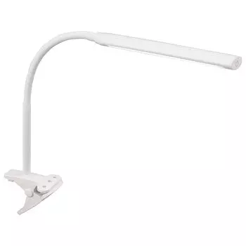 OHM Electric LED Clip Light Белый дневной свет Белый стильный тонкий стильный настольный светильник настольная лампа для чтения подставка для учебы настольная лампа Белый LTC-LC24C-WN 06-0987