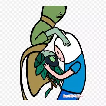 Охотница-волшебница Финн Человек Термонаклеивающиеся виниловые патчи-наклейки для одежды DIY аппликации Стирающиеся патчи