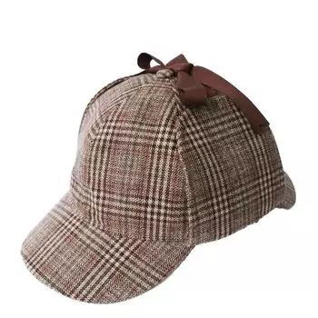 Охотничья шляпа британский унисекс британский детектив косплей [JSTwig] (коричневый)