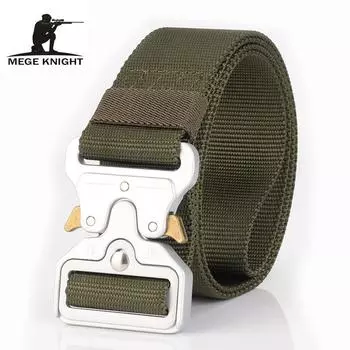 Охотничий тактический поясной ремень, парусиновый регулируемый нейлоновый военный тактический ремень с пряжкой, охотничьи аксессуары чёрный