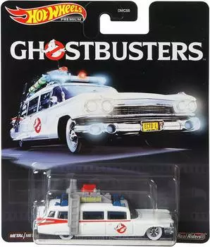 Охотники за привидениями 2020 Mattel Hot Wheels Scale Premium Series Diecast Car 1 Pack GHOST BUSTERS MATTEL HOT WHEELS PREMIUM Movie ECTO1 Cadillac 1/64 ECTO-1 /