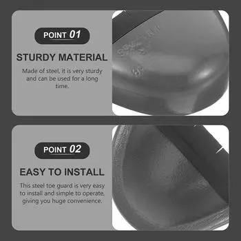 Охрана труда Защитный носок для мужской обуви Защитные чехлы из прочной стали Защита пальцев ног для мужчин на работе Износостойкие