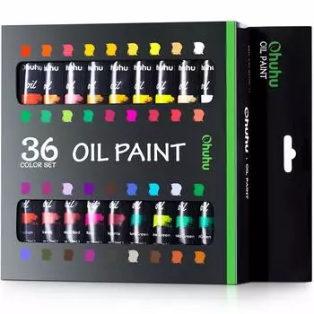 Ohuhu Oil Paint 36 Oil Art Supplies 12ml Paint Tube Set, Colors, Painting, Paints, Painting, Set, Beginners, Adults, Boys, Girls,
