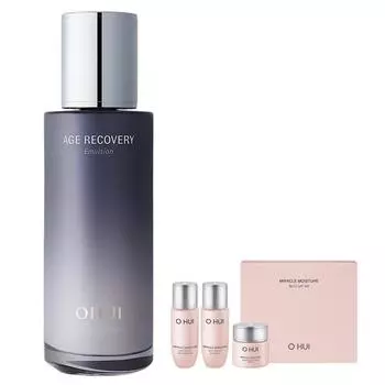 Ohui Age Recovery Emulsion 140ml + Miracle Moisture Miniature Basic Cosmetics 3-piece Kit