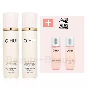 Ohui Cell Power Номер Один Эссенция (тип тумана) 70 мл x 2 + 20 мл лосьона для кожи Miracle Moisture Pink Barrier в комплекте