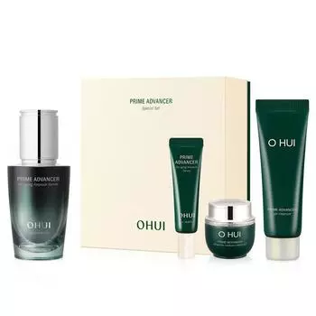 Ohui Prime Advancer De-Aging Ampoule Serum 20 мл + 10 мл + Крем 7 мл + Очищающее средство 40 мл Набор