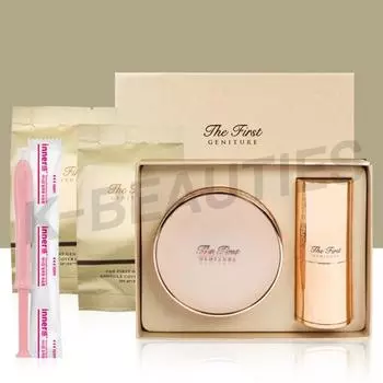 Ohui The First Genature Ampoule Cover Cushion Основной продукт 1 Сменный блок 2 Специальный набор Inner Feeling, нет. 01 Молочно-бежевый, Inner Feeling 1P, 1 шт.