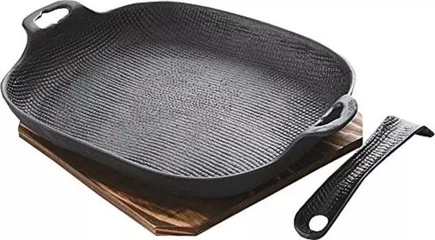 Oigen Nambu Ironware Grilled Heavy Deep Type Grill, U-37
