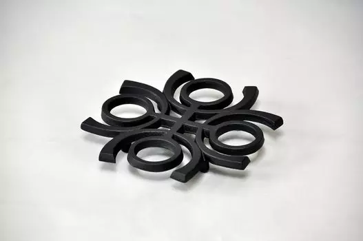 Oigen Nambu Ironware Подставка для бутылок Seieido Ripple D-55 чёрный