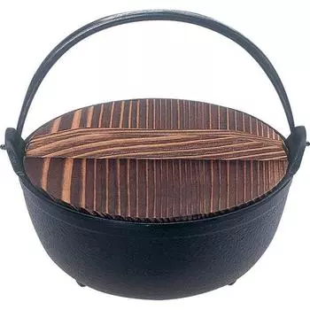 Oigen Nambu Ironware Round Pot 6 inch Open flame compatible F-18M
