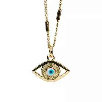 Oil Drop Jewelry Gift Niche Evil Eye Pendant Necklaces Sweater Chain Women Necklace Clavicle Chain C
