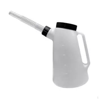 Oil Jug Container Multifunction Leakageproof with Cap Engine Dispenser for Garage Motorcycle Car 1.2L