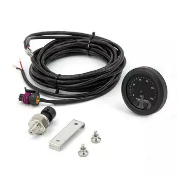 Oil Pressure Gauge 0-150 Psi, Ultra-Thin, 52 Mm, Npt 1/8”, With Red Led Digital Display