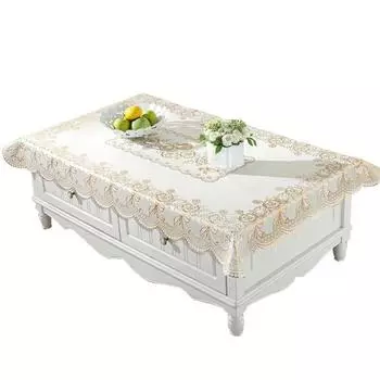 Oil-proof European Style Tablecloth Waterproof Table Pad Soft Table Cover Dining Table 90x140cm