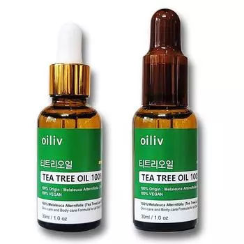 Oilive Масло чайного дерева Натуральный 100% неразбавленный раствор Сделано в Австралии Эффективное масло для лица большой емкости 30 мл, 1 шт.