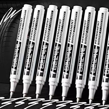 Oily Paint Pen Painting Graffti Pen Car Tyre Tread Painting Tire Painting Pen White Marker Pen белый