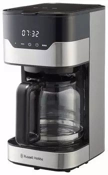 Oishi and Associates Russell Hobbs Electric Coffee 10 No Paper Filter Включает Touch Gold Corres Grand Lip 7651JP Maker, Cups, Required, Timer, Panel,